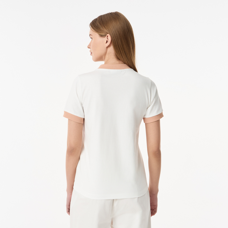 Женская футболка Lacoste из хлопка