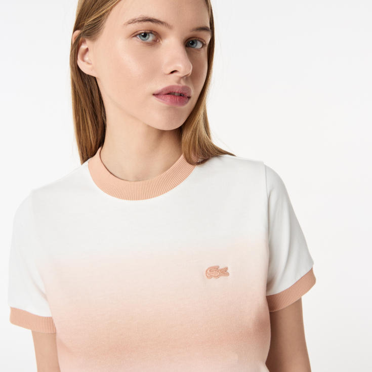 Женская футболка Lacoste из хлопка