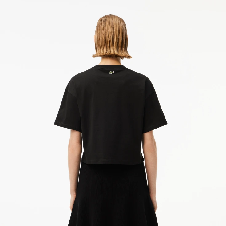 Женская футболка Lacoste из хлопка