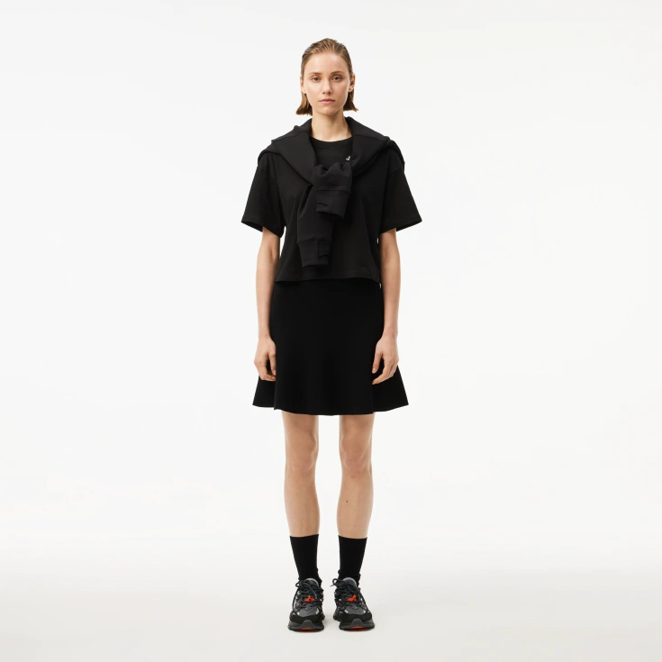 Женская футболка Lacoste из хлопка