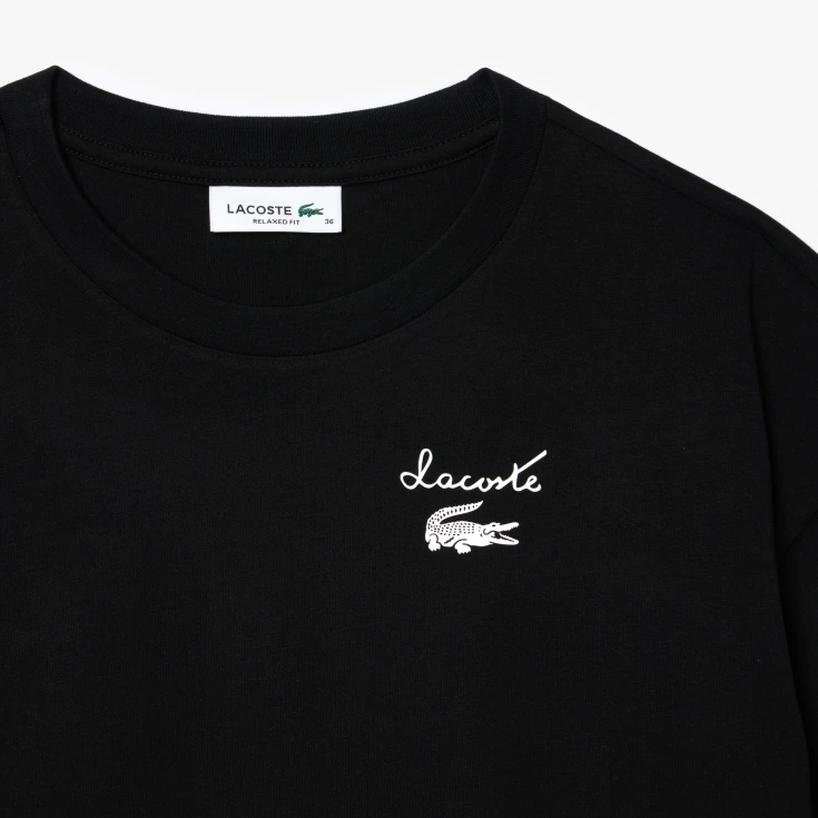 Женская футболка Lacoste из хлопка