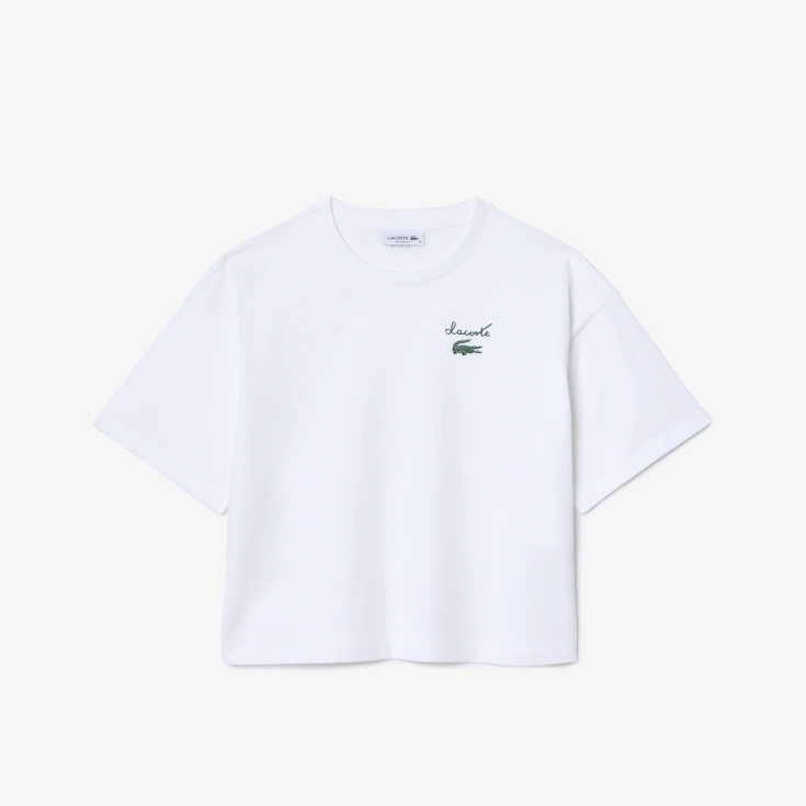 Женская футболка Lacoste из хлопка