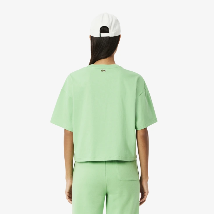 Женская футболка Lacoste из хлопка