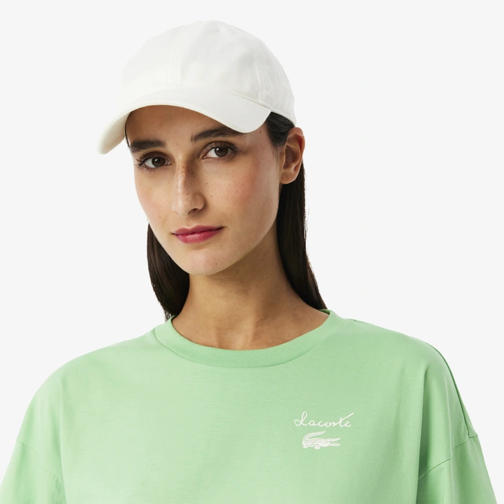 Женская футболка Lacoste из хлопка