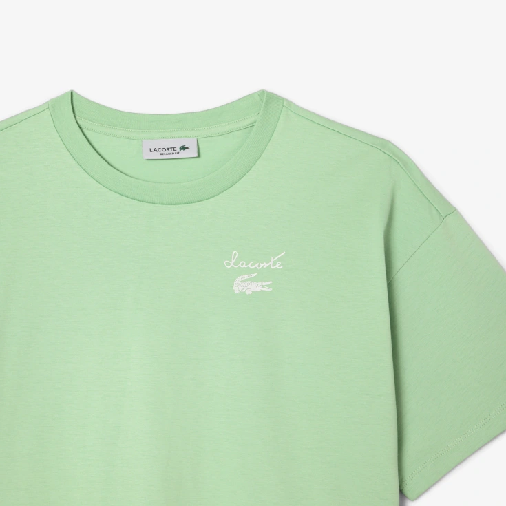 Женская футболка Lacoste из хлопка