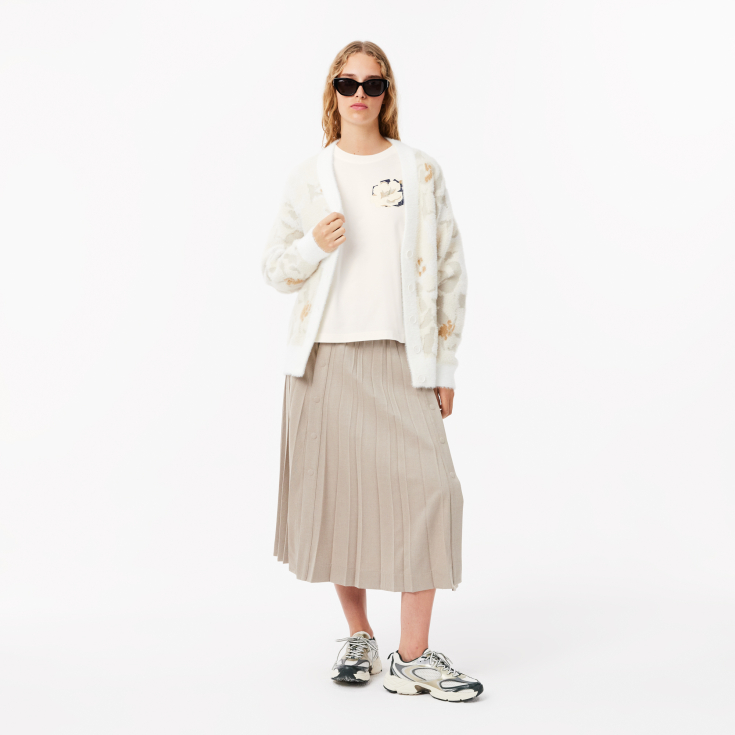 Женская хлопковая Футболка Lacoste OVERSIZED