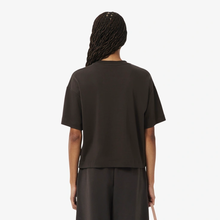 Женская хлопковая футболка Lacoste