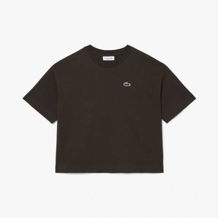 Женская хлопковая футболка Lacoste