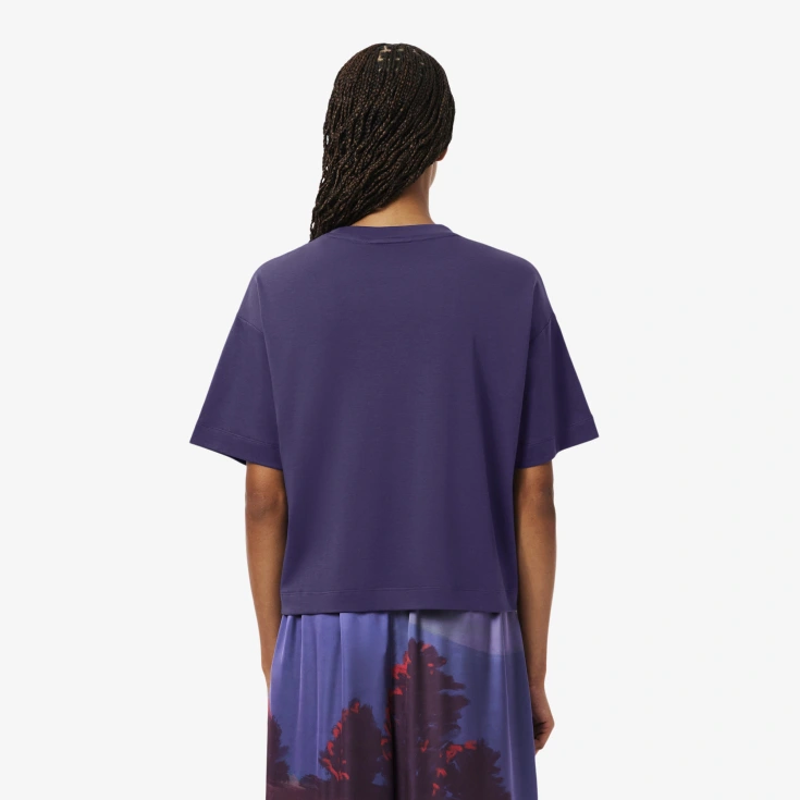 Женская хлопковая Футболка Lacoste