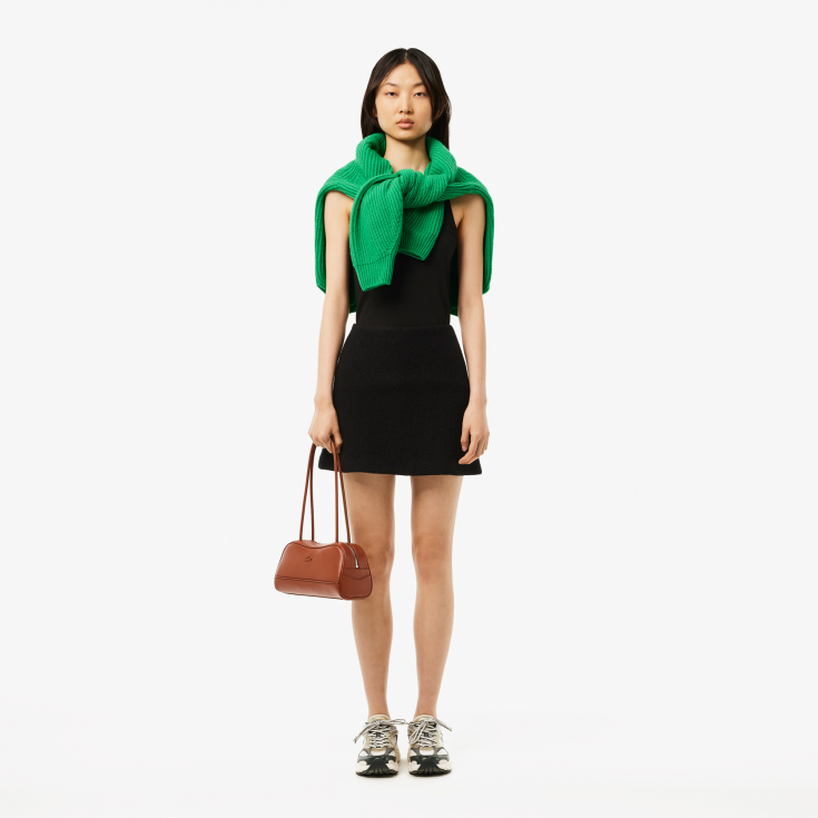 Женская облегающая хлопковая майка Lacoste