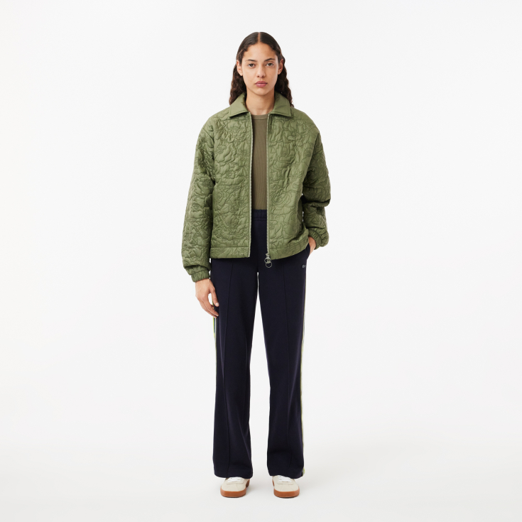 Женская футболка Lacoste Slim Fit из хлопка в рубчик