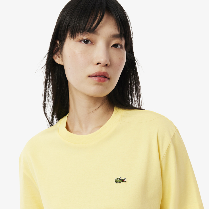 Женская футболка Lacoste Loose Fit из мягкого хлопка
