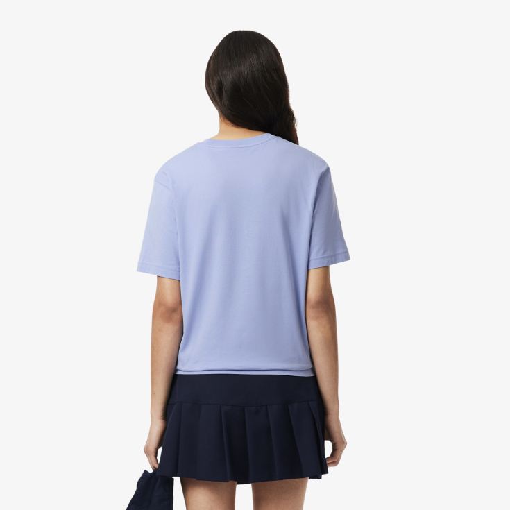 Женская Футболка Lacoste Loose Fit из мягкого хлопка