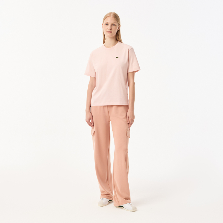 Женская футболка Lacoste Loose Fit из мягкого хлопка