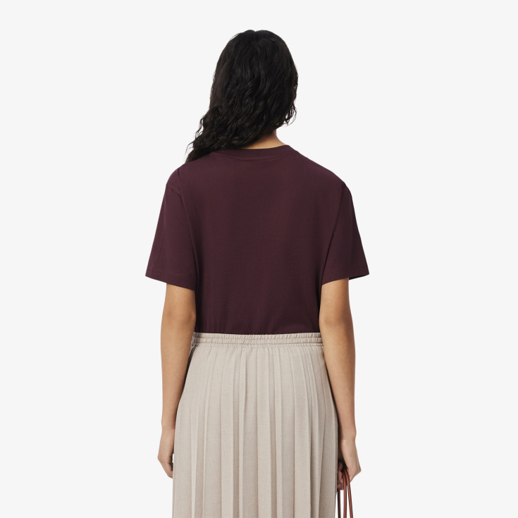 Женская футболка Lacoste Loose Fit из мягкого хлопка