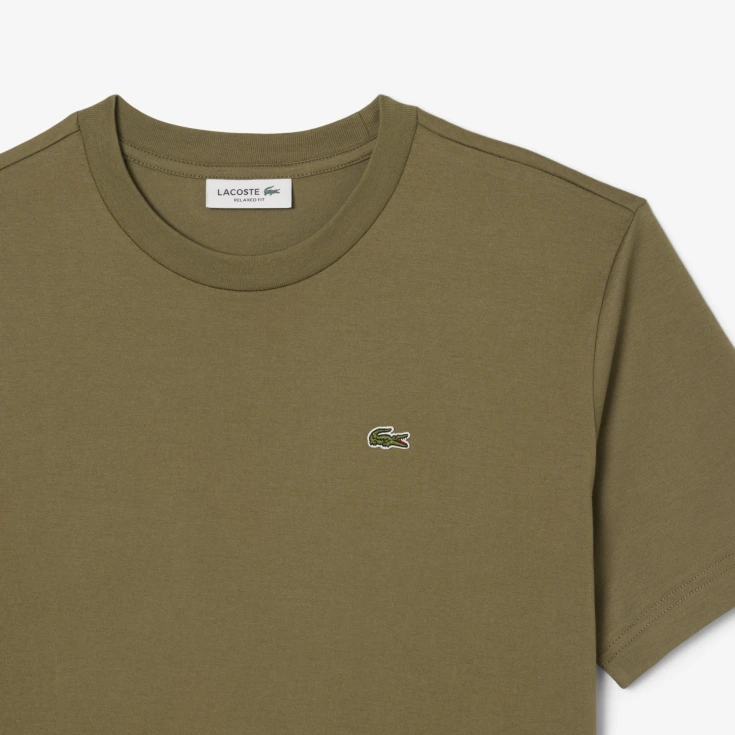 Женская футболка Lacoste Loose Fit из мягкого хлопка