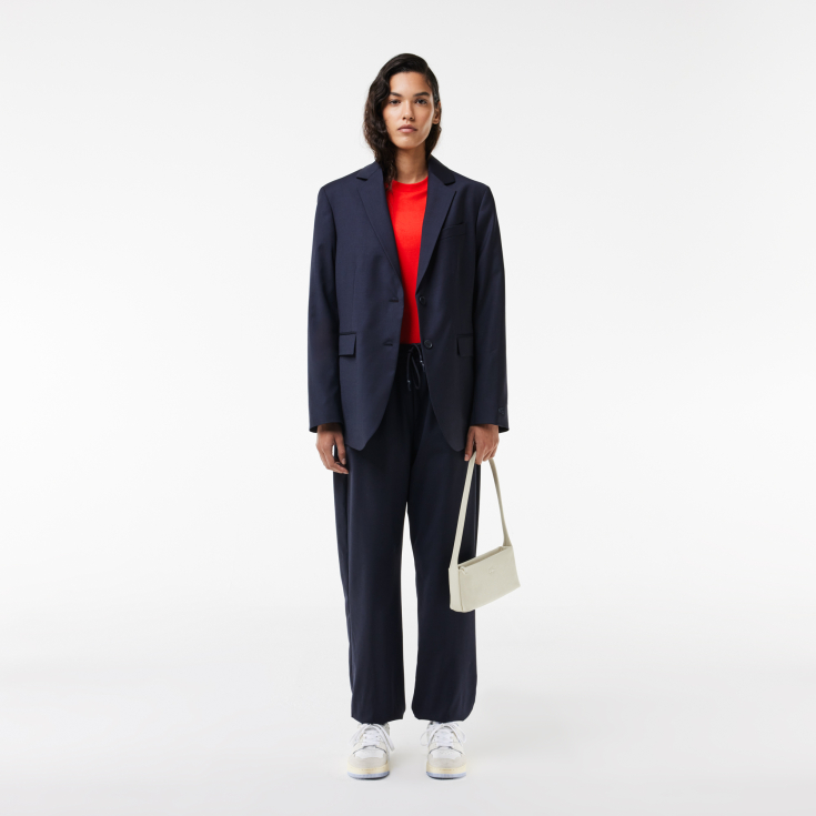 Женская футболка Lacoste Loose Fit из мягкого хлопка