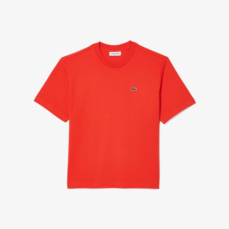 Женская футболка Lacoste Loose Fit из мягкого хлопка