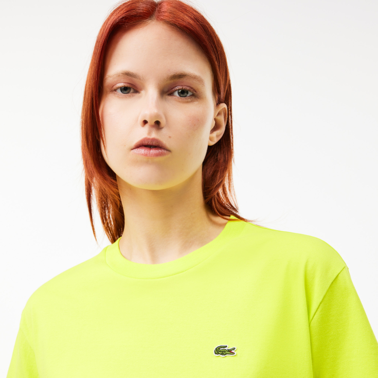 Женская футболка Lacoste Loose Fit из мягкого хлопка