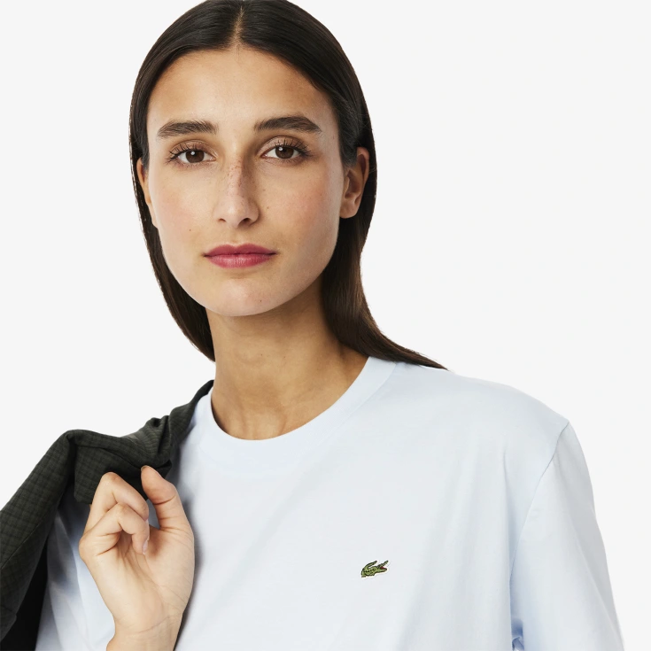 Женская футболка Lacoste Loose Fit из мягкого хлопка