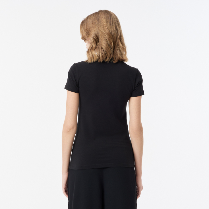 Женская хлопковая Футболка Lacoste Relaxed Fit