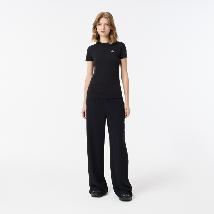 Женская хлопковая Футболка Lacoste Relaxed Fit