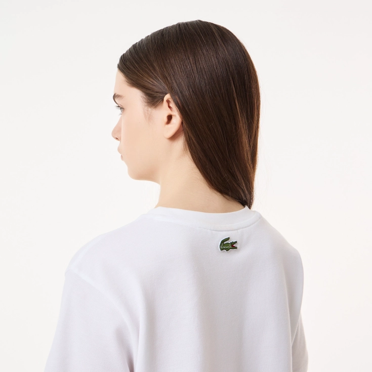 Женская хлопковая футболка Lacoste