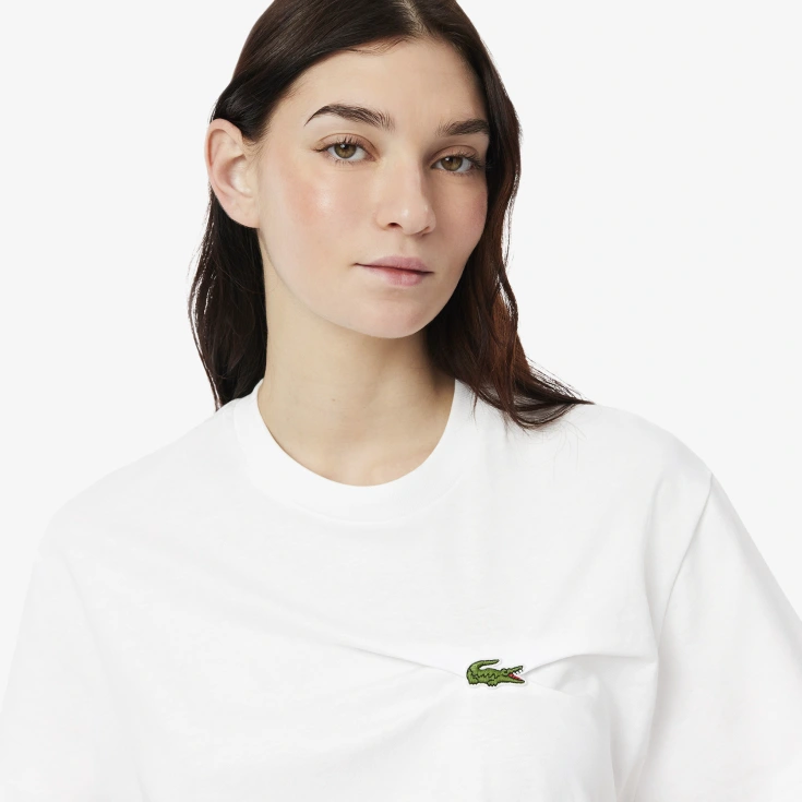 Женская футболка Lacoste из органического хлопка