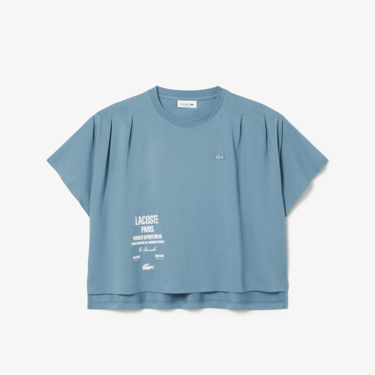 Женская футболка Lacoste из хлопка