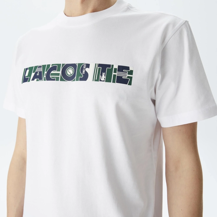 Мужская хлопковая Футболка Lacoste Relaxed Fit