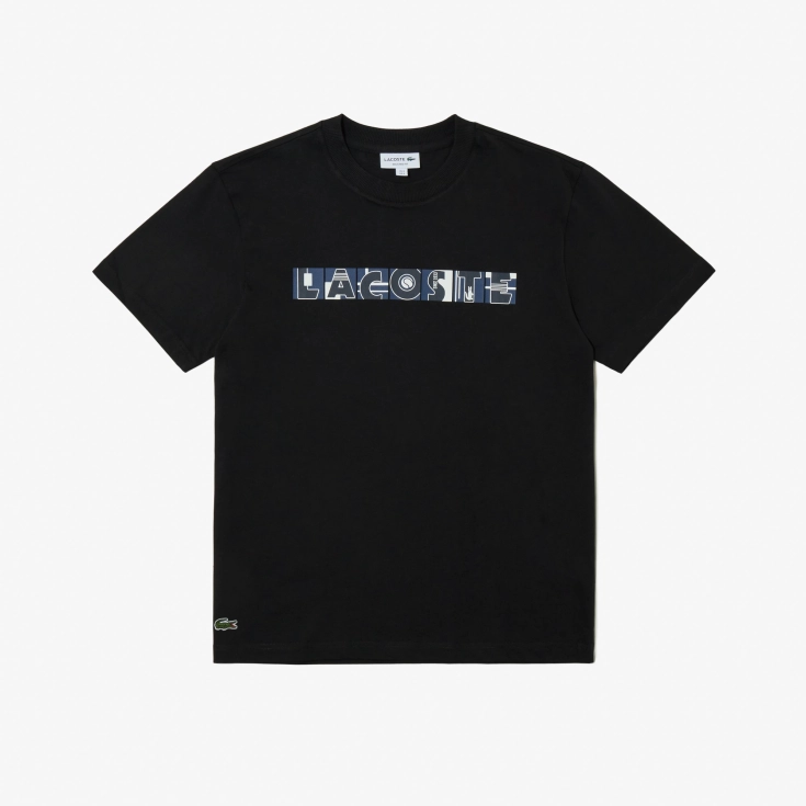 Мужская хлопковая Футболка Lacoste Relaxed Fit