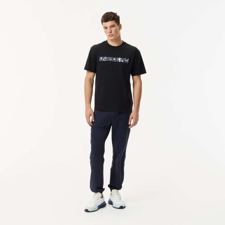 Мужская хлопковая Футболка Lacoste Relaxed Fit