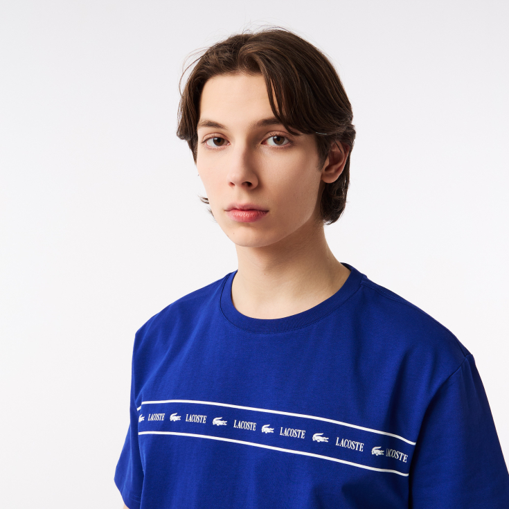 Мужская хлопковая Футболка Lacoste