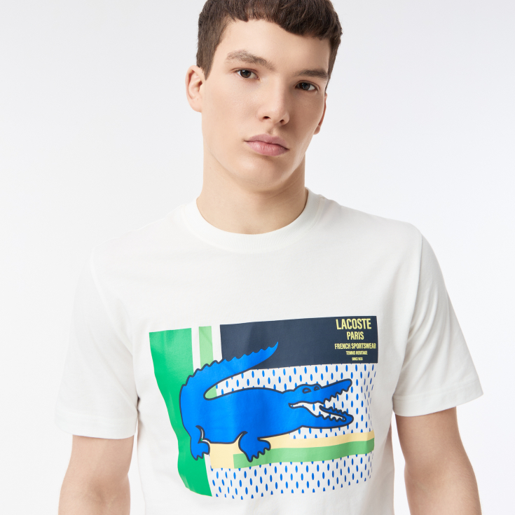 Мужская хлопковая Футболка Lacoste