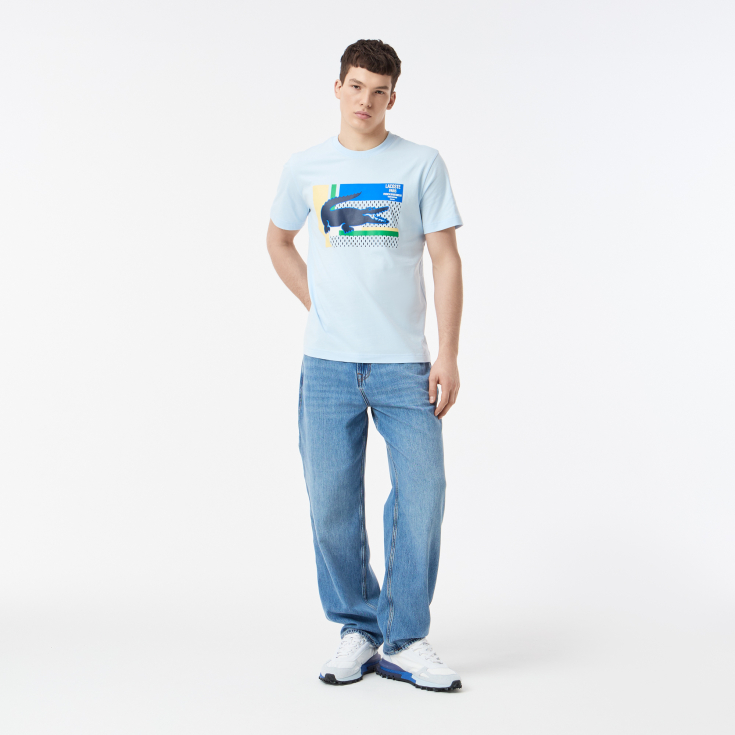 Мужская хлопковая Футболка Lacoste