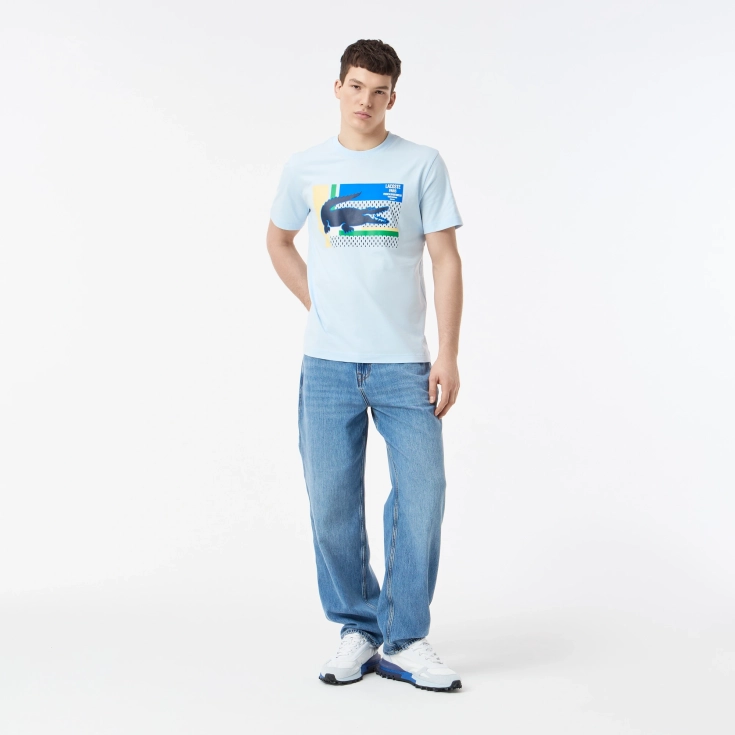 Мужская хлопковая Футболка Lacoste