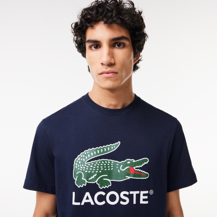 Мужская хлопковая футболка Lacoste