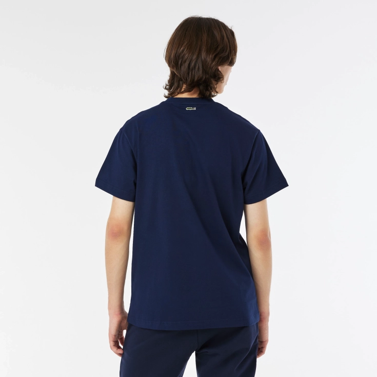Мужская Футболка Lacoste Regular Fit с принтом