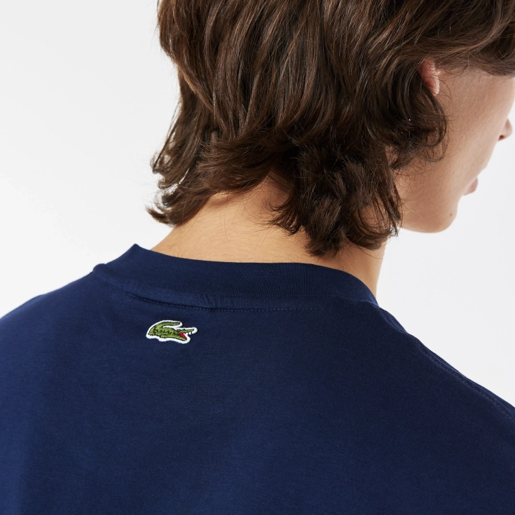 Мужская Футболка Lacoste Regular Fit с принтом