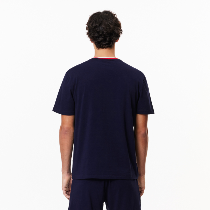 Мужская футболка для дома Lacoste из хлопка