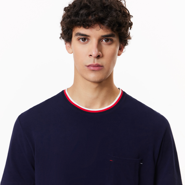 Мужская футболка для дома Lacoste из хлопка