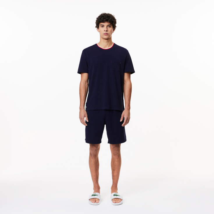 Мужская футболка для дома Lacoste из хлопка