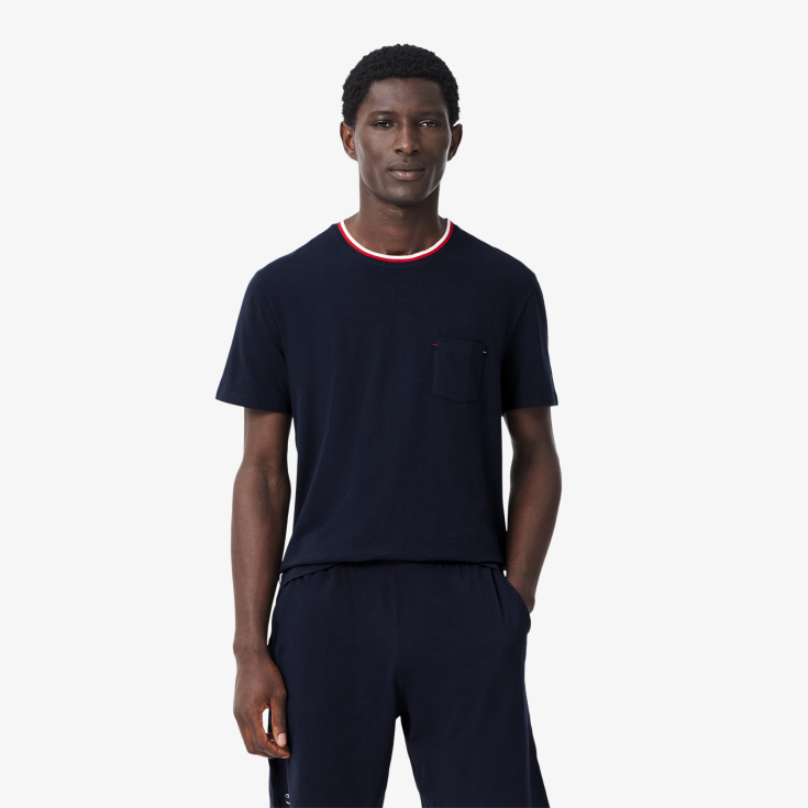 Мужская футболка для дома Lacoste из хлопка
