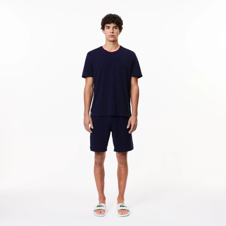 Мужская футболка для дома Lacoste из хлопка