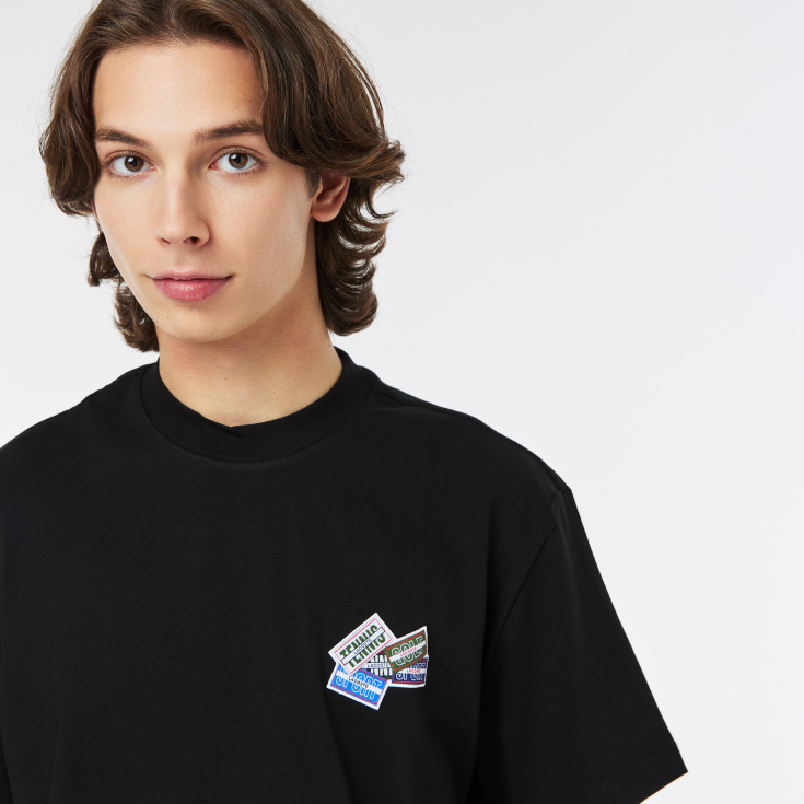 Мужская Футболка Lacoste из плотного хлопка