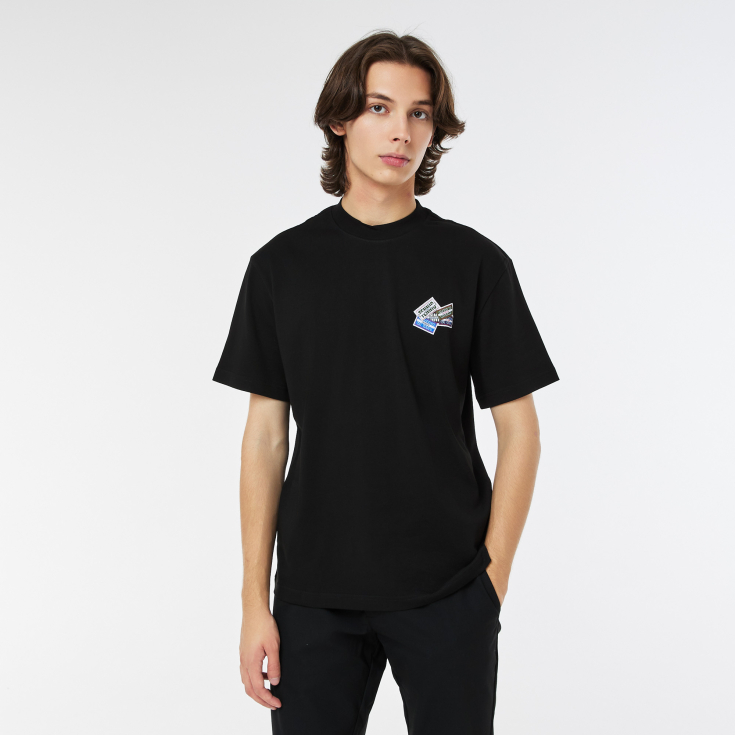 Мужская Футболка Lacoste из плотного хлопка