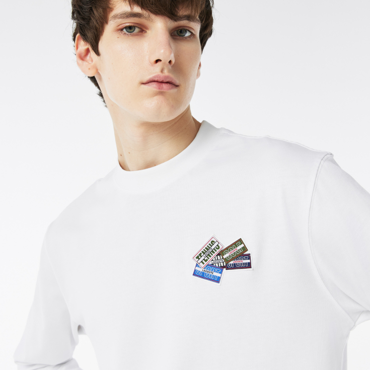 Мужская футболка Lacoste с длинными рукавами