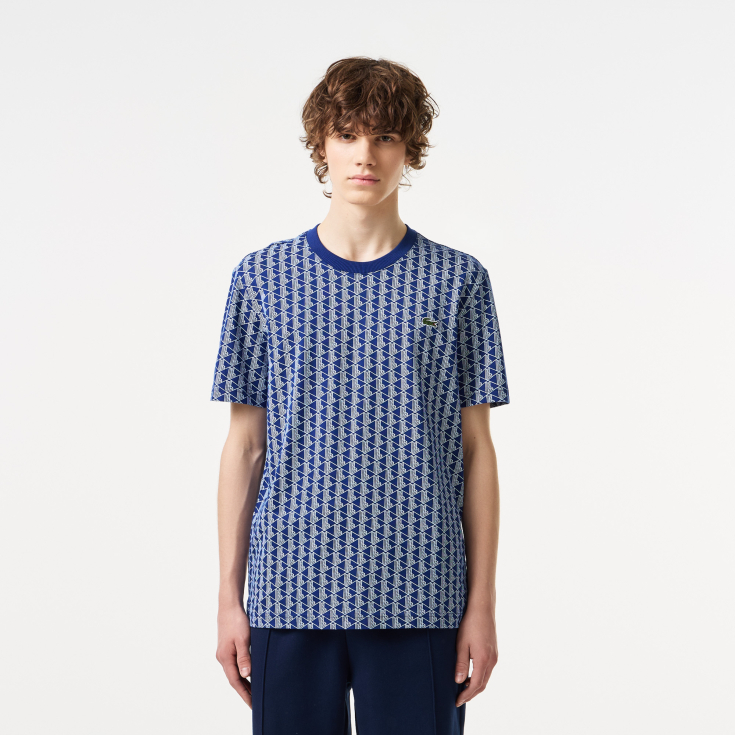Мужская Футболка Lacoste из эластичного хлопка
