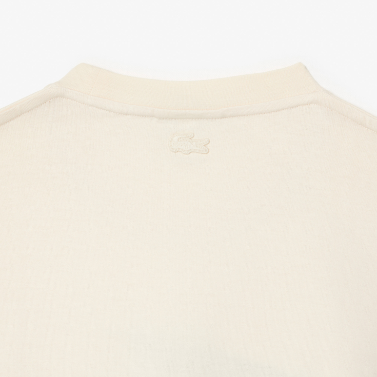 Мужская Футболка Lacoste из плотного хлопка с рисунком крокодила