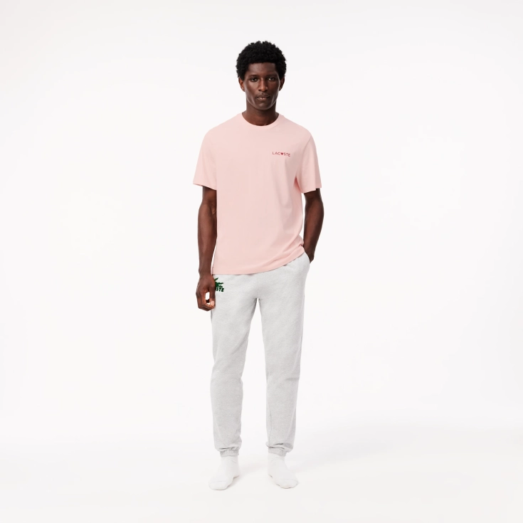 Мужская футболка для дома Lacoste из хлопка